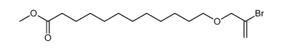 methyl 12-((2-bromoallyl)oxy)dodecanoate结构式