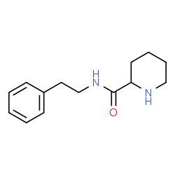 N-(2-phenylethyl)piperidine-2-carboxamide结构式
