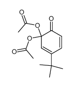 6,6-diacetoxy-4-tert-butyl-cyclohexa-2,4-dienone结构式