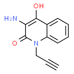 2(1H)-Quinolinone, 3-amino-4-hydroxy-1-(2-propynyl)- (9CI)结构式