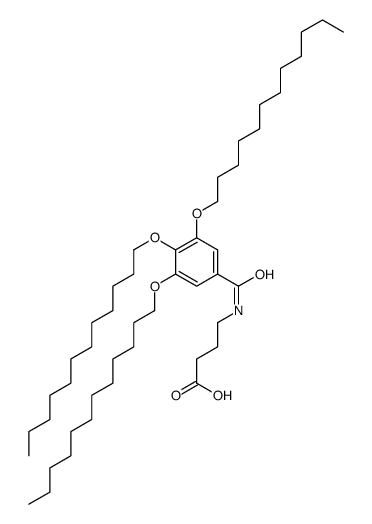 4-[(3,4,5-tridodecoxybenzoyl)amino]butanoic acid结构式