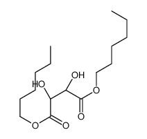dihexyl (2R,3R)-2,3-dihydroxybutanedioate结构式