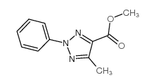 5-甲基-2-苯基-2H-1,2,3-噻唑-4-羧酸甲酯结构式