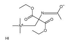 (2-ACETYLAMINO-2,2-BIS-ETHOXYCARBONYL-ETHYL)-TRIMETHYL-AMMONIUM IODIDE structure