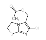 (3-chloro-6-thia-1,4-diazabicyclo[3.3.0]octa-2,4-dien-2-yl)methyl acetate结构式