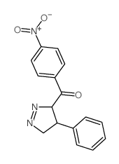 Methanone,(4,5-dihydro-4-phenyl-3H-pyrazol-3-yl)(4-nitrophenyl)- structure