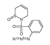 2-(2-azidophenyl)sulfonyl-3,6-dihydrothiazine 1-oxide结构式