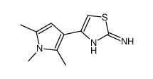 2-Thiazolamine,4-(1,2,5-trimethyl-1H-pyrrol-3-yl)-(9CI)结构式