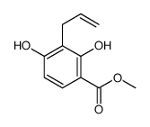 Methyl 3-allyl-2,4-dihydroxybenzoate结构式