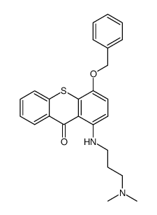 4-(benzyloxy)-1-((3-(dimethylamino)propyl)amino)-9H-thioxanthen-9-one Structure