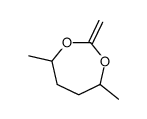 4,7-dimethyl-2-methylidene-1,3-dioxepane结构式