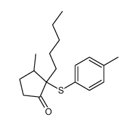 3-methyl-2-(p-tolyl)thio-2-pentylcyclopentanone结构式