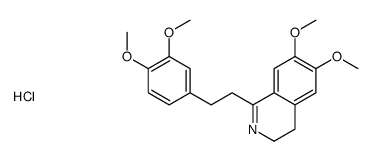 1-[2-(3,4-dimethoxyphenyl)ethyl]-6,7-dimethoxy-3,4-dihydroisoquinolin-2-ium,chloride结构式