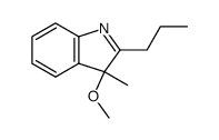 3-methoxy-3-methyl-2-propyl-3H-indole结构式