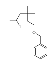 (5,5-diiodo-3,3-dimethylpentoxy)methylbenzene Structure