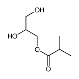 2,3-dihydroxypropyl 2-methylpropanoate结构式