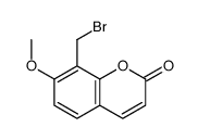 8-(bromomethyl)-7-methoxychromen-2-one结构式