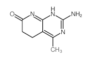 2-Amino-4-methyl-5,8-dihydropyrido(2,3-d)pyrimidin-7(6H)-one structure