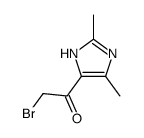 Ethanone, 2-bromo-1-(2,5-dimethyl-1H-imidazol-4-yl)- (9CI)结构式