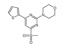 4-(4-methylsulfonyl-6-thiophen-2-ylpyrimidin-2-yl)morpholine Structure