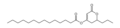 6-oxo-2-propyl-3,6-dihydro-2H-pyran-4-yl tetradecanoate结构式