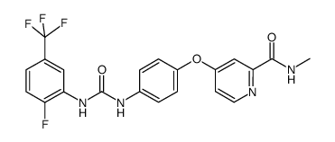 4-(4-(3-(2-fluoro-5-(trifluoromethyl)phenyl)ureido)phenoxy)-N-methylpyridine-2-carboxamide Structure