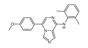 N-(2,6-dimethylphenyl)-5-(4-methoxyphenyl)imidazo[1,5-a]pyrazin-8-amine结构式