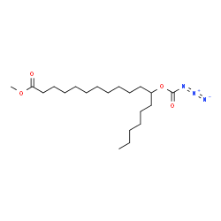 12-O-(azidoformyl)stearic acid methyl ester structure
