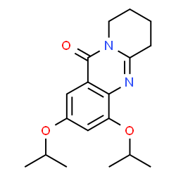 11H-Pyrido[2,1-b]quinazolin-11-one,6,7,8,9-tetrahydro-2,4-bis(1-methylethoxy)- Structure