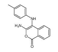 1H-2-Benzopyran-1-one, 3-amino-4-[(4-methylphenyl)amino] Structure
