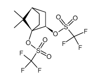 1-exo-2-Bis(trifluoromethylsulfonyloxy)-7,7-dimethylbicyclo<2.2.1>heptane结构式