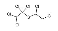(1,2-dichloro-ethyl)-(1,1,2,2-tetrachloro-ethyl)-sulfide结构式