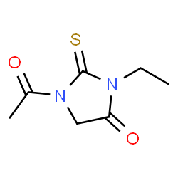 Hydantoin,1-acetyl-3-ethyl-2-thio- (5CI) structure