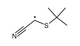t-butylthio(cyano)methyl Structure
