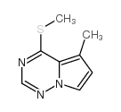 5-甲基-4-(甲硫基)吡咯并[1,2-F][1,2,4]三嗪结构式