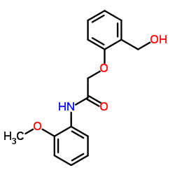 2-(2-HYDROXYMETHYL-PHENOXY)-N-(2-METHOXY-PHENYL)-ACETAMIDE structure