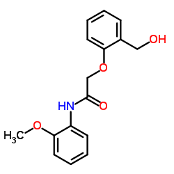 2-(2-HYDROXYMETHYL-PHENOXY)-N-(2-METHOXY-PHENYL)-ACETAMIDE结构式