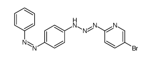 N-[(5-bromopyridin-2-yl)diazenyl]-4-phenyldiazenylaniline结构式