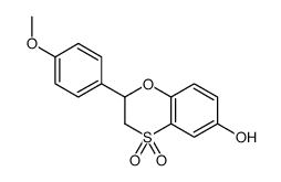 2-(4-methoxyphenyl)-4,4-dioxo-2,3-dihydro-1,4λ6-benzoxathiin-6-ol结构式