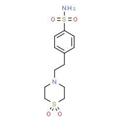 4-[2-(1,1-DIOXO-1LAMBDA6,4-THIAZINAN-4-YL)ETHYL]BENZENESULFONAMIDE结构式