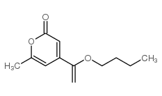 4-(1-BUTOXYVINYL)-6-METHYLPYRAN-2-ONE结构式