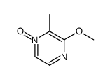 3-methoxy-2-methyl-1-oxidopyrazin-1-ium结构式