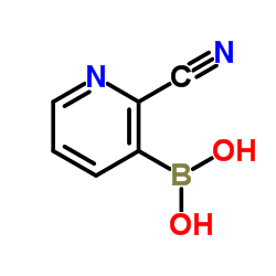 (6-Cyano-3-pyridinyl)boronic acid Structure