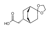 2-((1R,4R,5S)-spiro[bicyclo[2.2.2]octane-2,2'-[1,3]dioxolan]-5-yl)acetic acid Structure