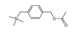 (4-[(trimethylsilyl)methyl]phenyl)methyl acetate结构式