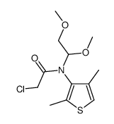 2-chloro-N-(1,2-dimethoxyethyl)-N-(2,4-dimethylthiophen-3-yl)acetamide Structure