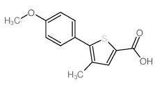 5-(4-Methoxy-phenyl)-4-methyl-thiophene-2-carboxylic acid结构式