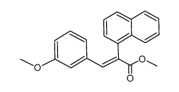 Methyl 3-(m-Methoxyphenyl)-2-(1-naphthyl)propenoate结构式