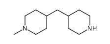 1-Methyl-4-(piperidin-4-ylmethyl)piperidine结构式