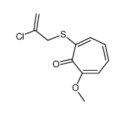 2-(2-chloroprop-2-enylsulfanyl)-7-methoxycyclohepta-2,4,6-trien-1-one Structure